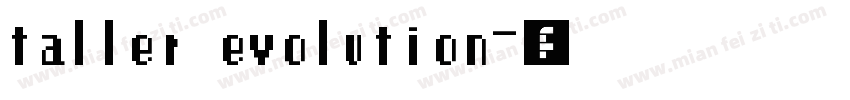 taller evolution字体转换